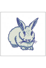 Dat077 - Delft blue bunny two sizes